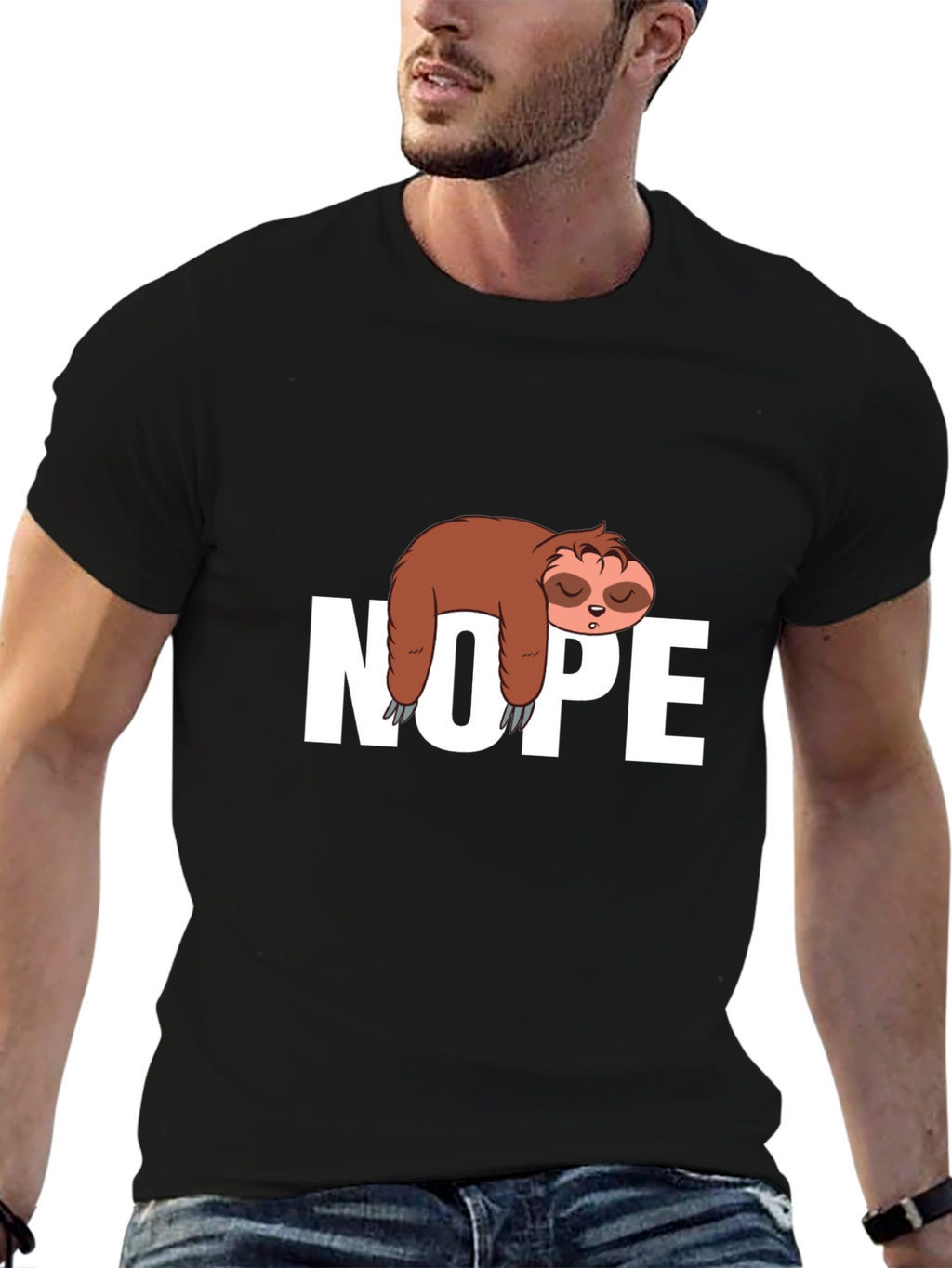 Sloth Nope T-Shirt - Comfy Relaxed Fit