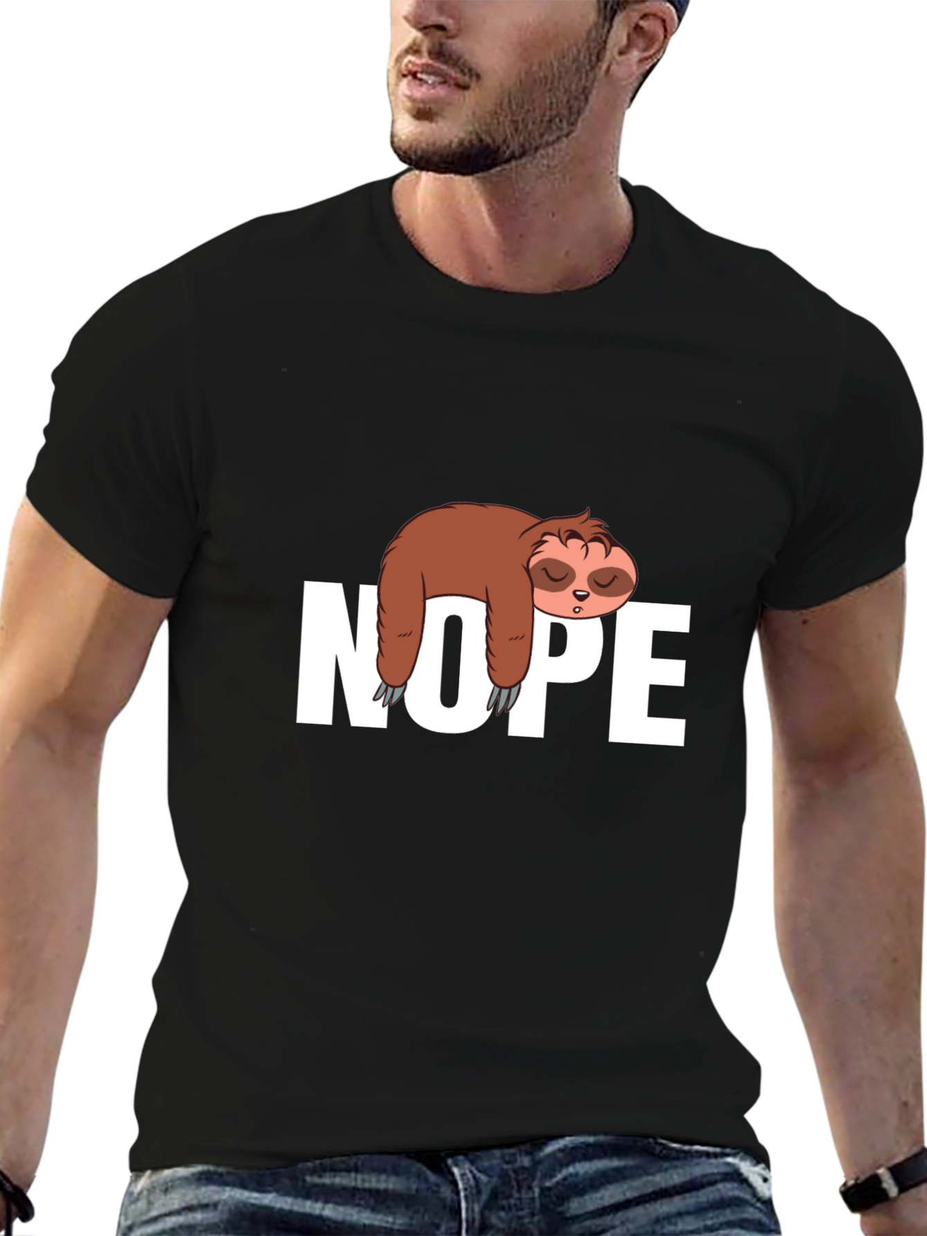 Sloth Nope T-Shirt - Comfy Relaxed Fit