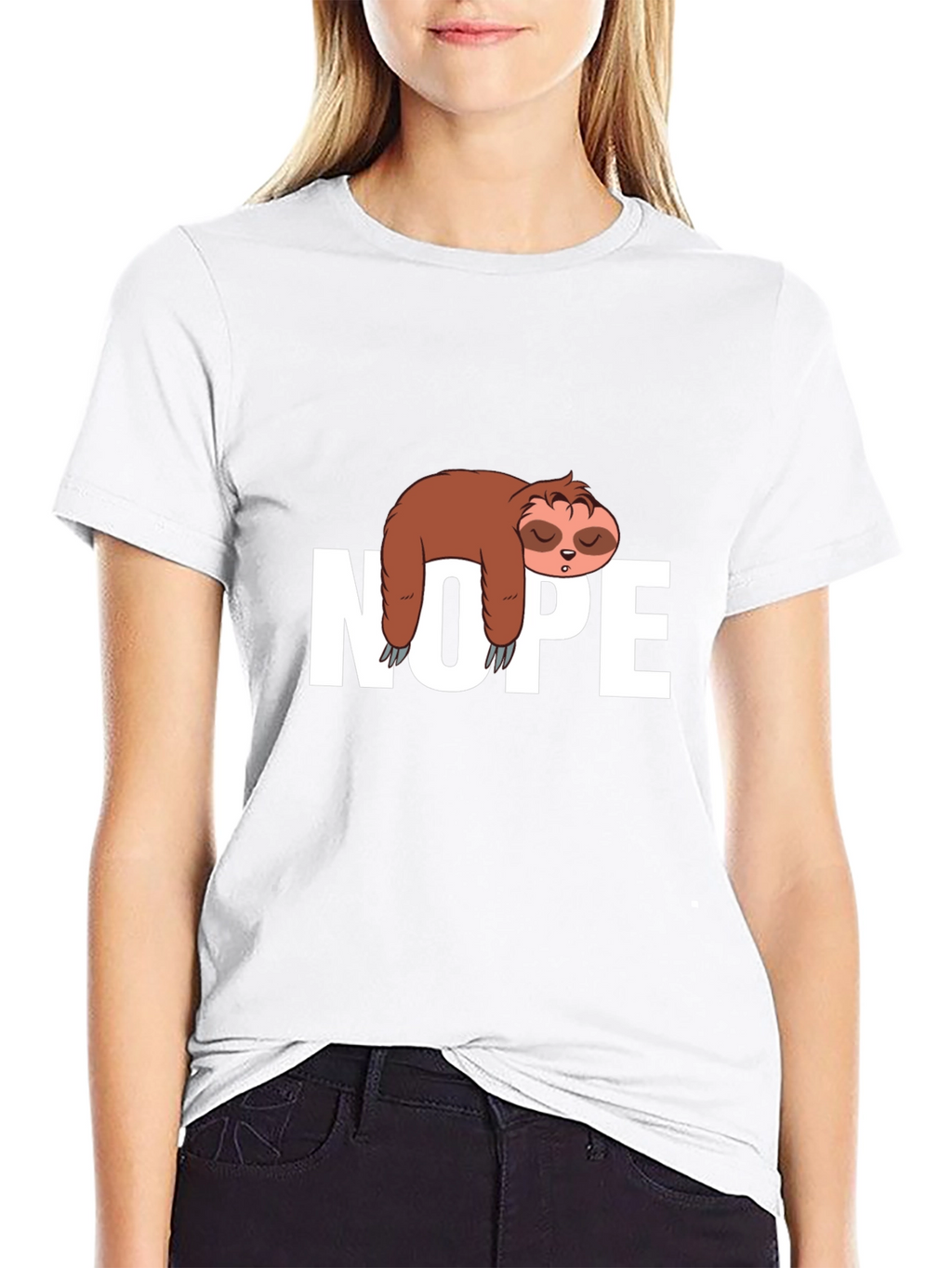 Sloth Nope T-Shirt - Comfy Relaxed Fit