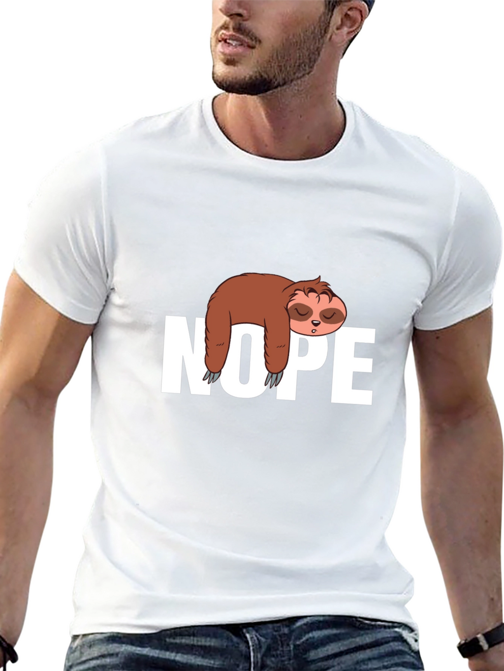 Sloth Nope T-Shirt - Comfy Relaxed Fit