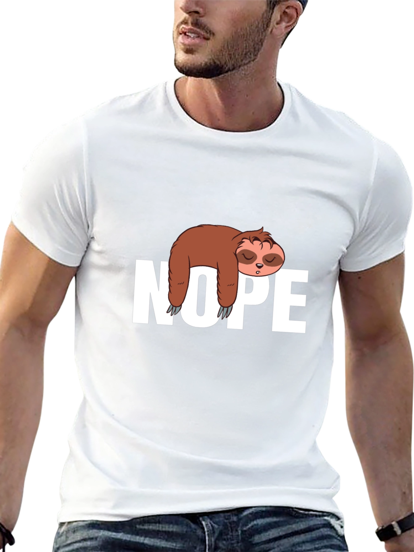 Sloth Nope T-Shirt - Comfy Relaxed Fit