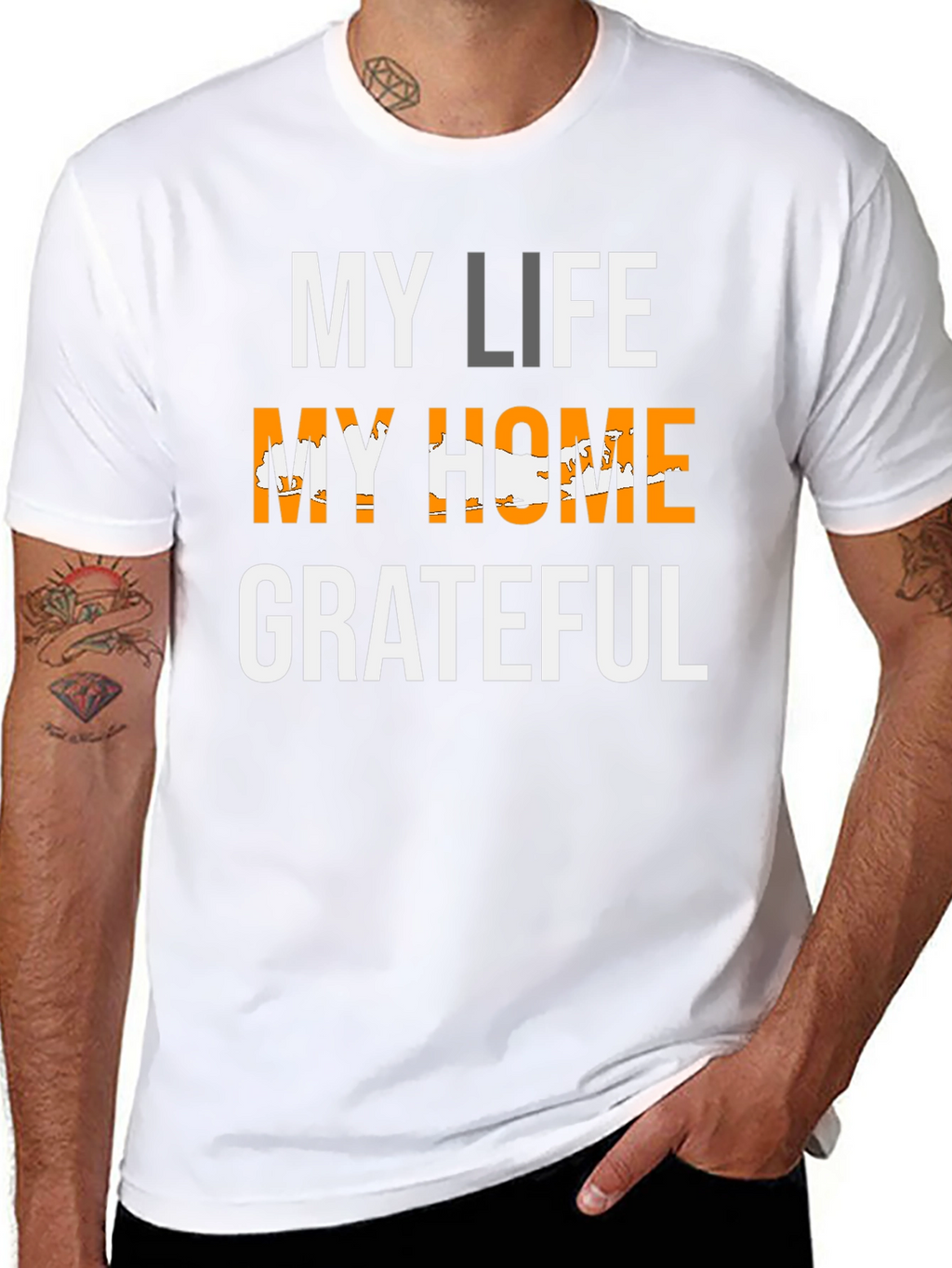 My Life My Home Grateful T-Shirt
