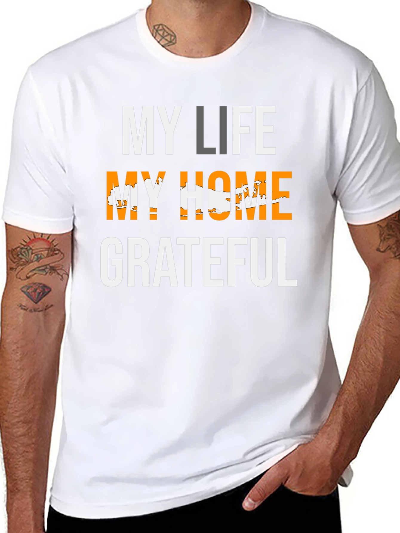 My Life My Home Grateful T-Shirt