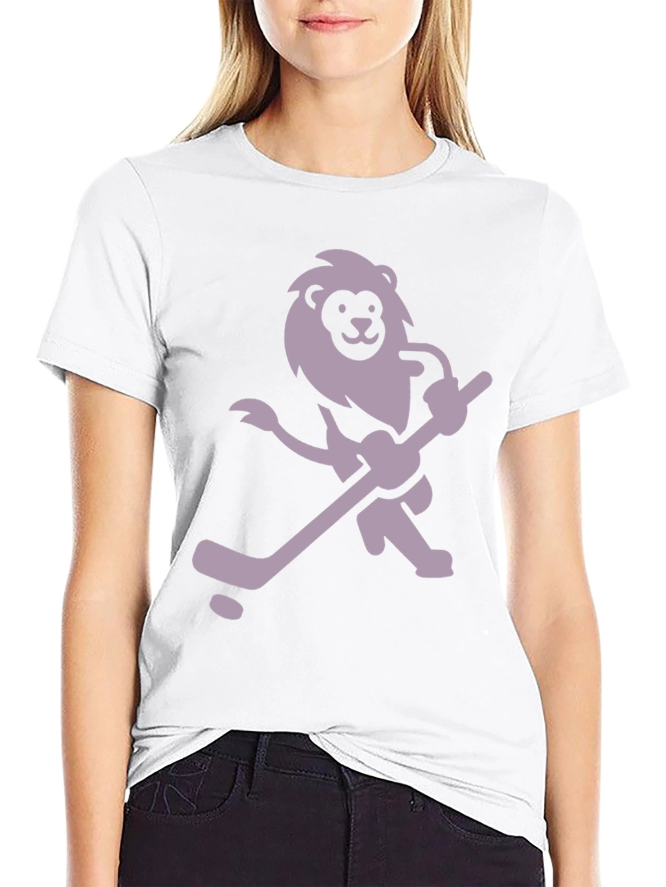 Lion Hockey T-Shirt - Unique Graphic Tee