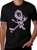 Lion Hockey T-Shirt - Unique Graphic Tee