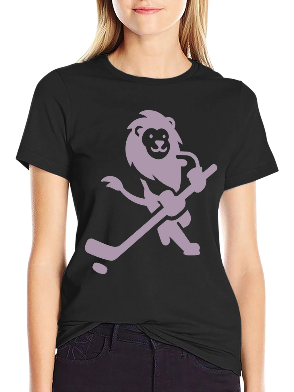 Lion Hockey T-Shirt - Unique Graphic Tee