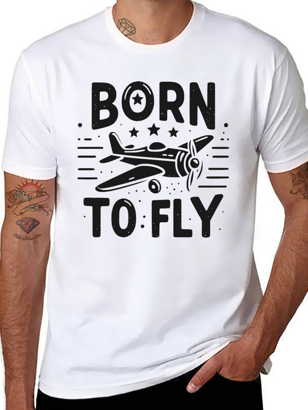 Born To Fly - Airplane Graphic Tee