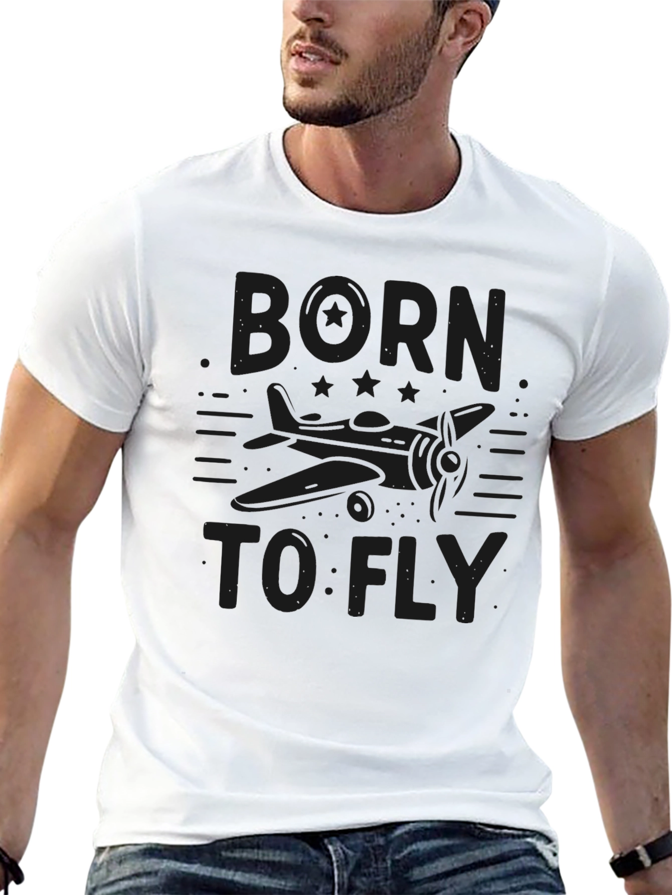 Born To Fly - Airplane Graphic Tee