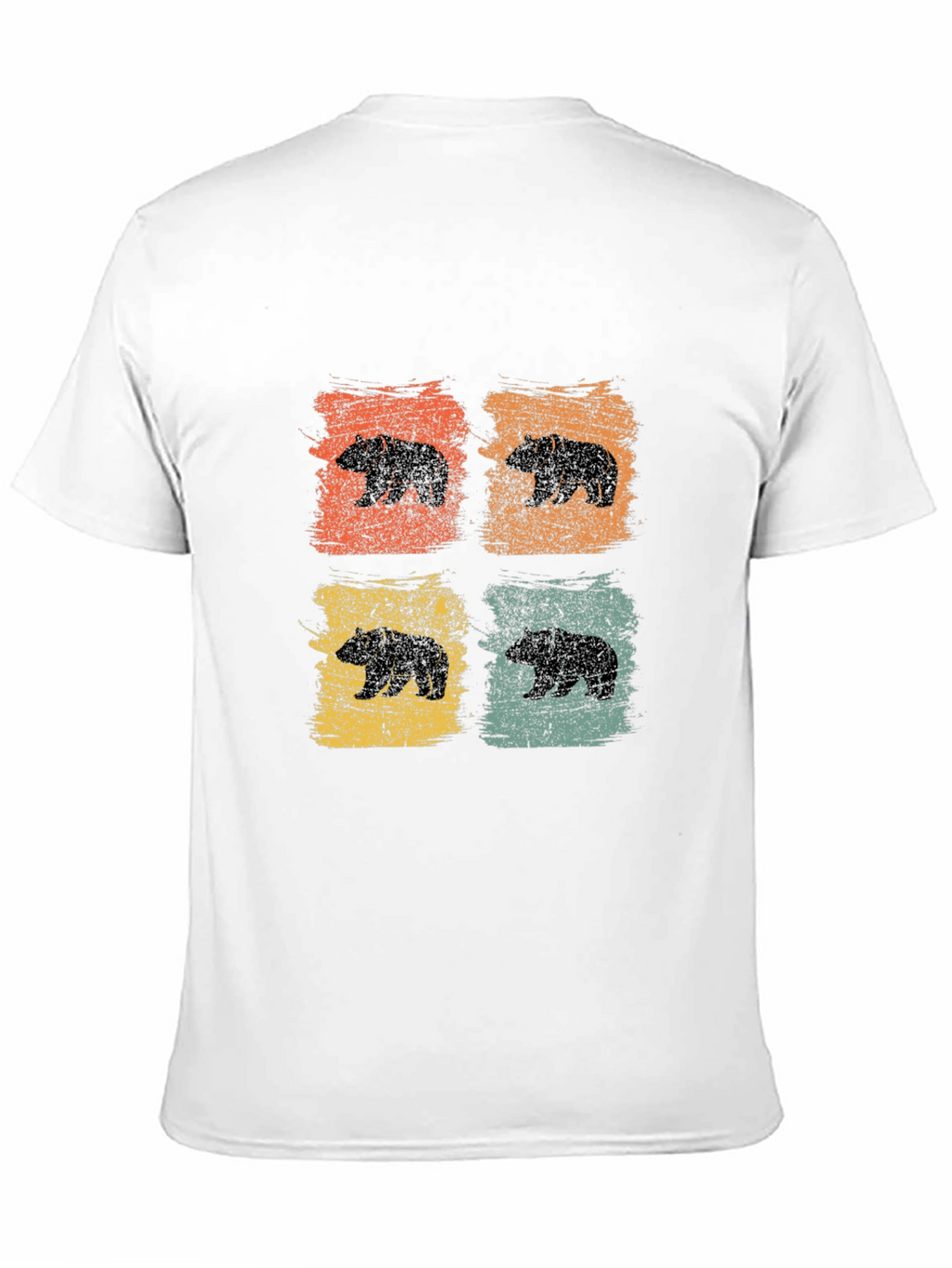 Retro Bear Graphic T-Shirt - Stylish Mens Tee