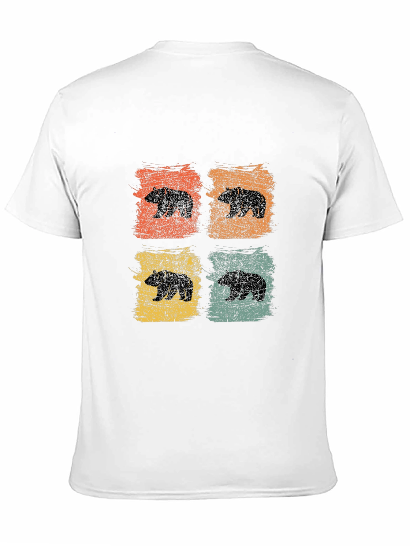Retro Bear Graphic T-Shirt - Stylish Mens Tee