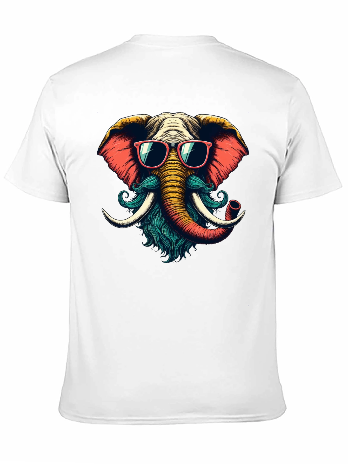 Cool Elephant Graphic Tee - Black