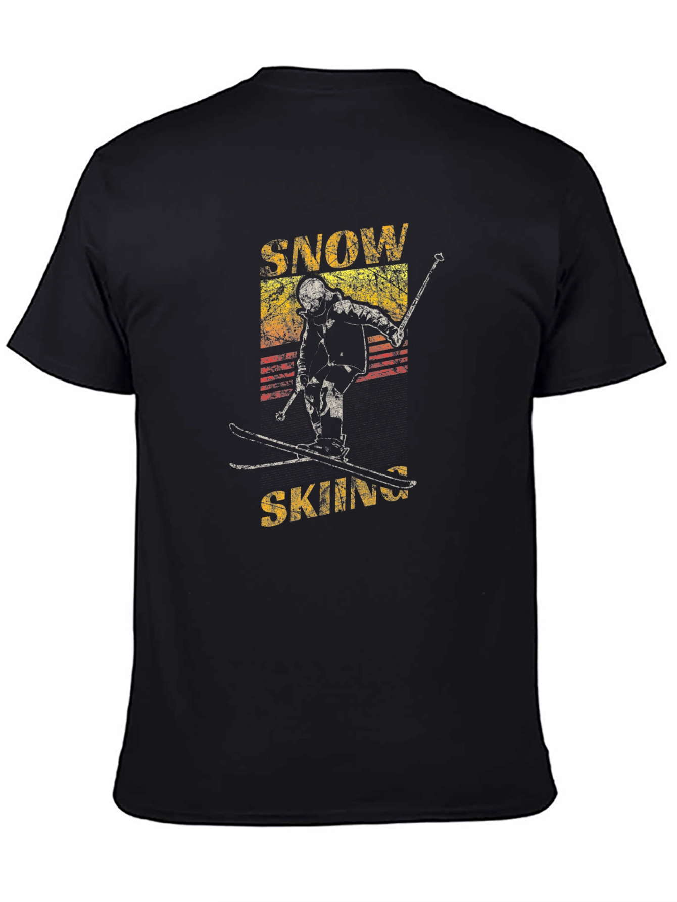 Vintage Snow Skiing Graphic Tee