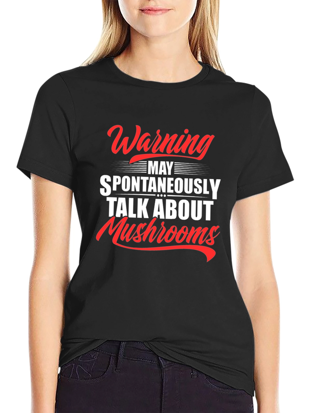 Warning: May Spontaneously Talk About Mushrooms T-Shirt