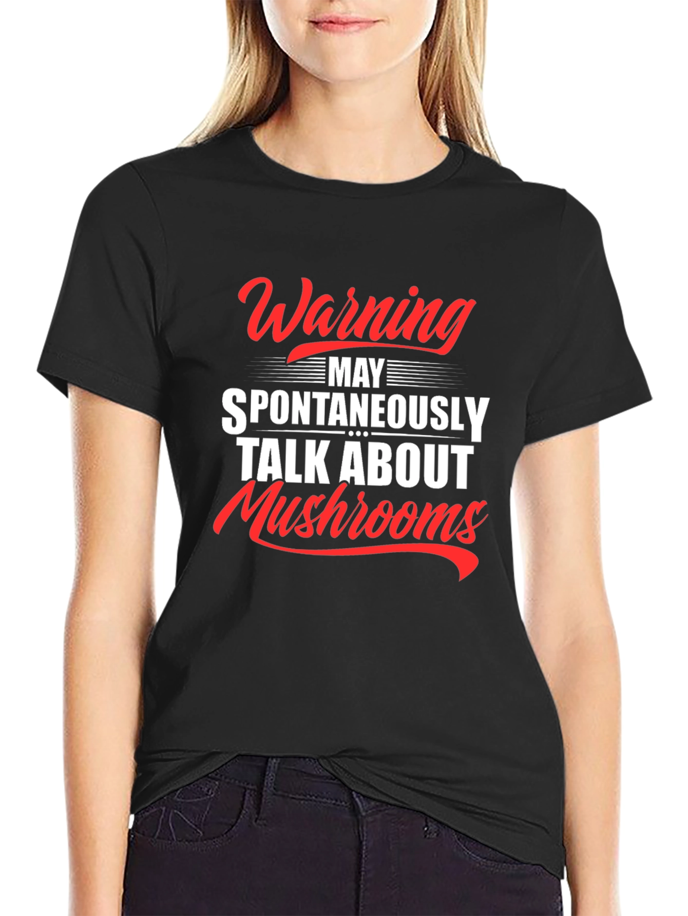 Warning: May Spontaneously Talk About Mushrooms T-Shirt