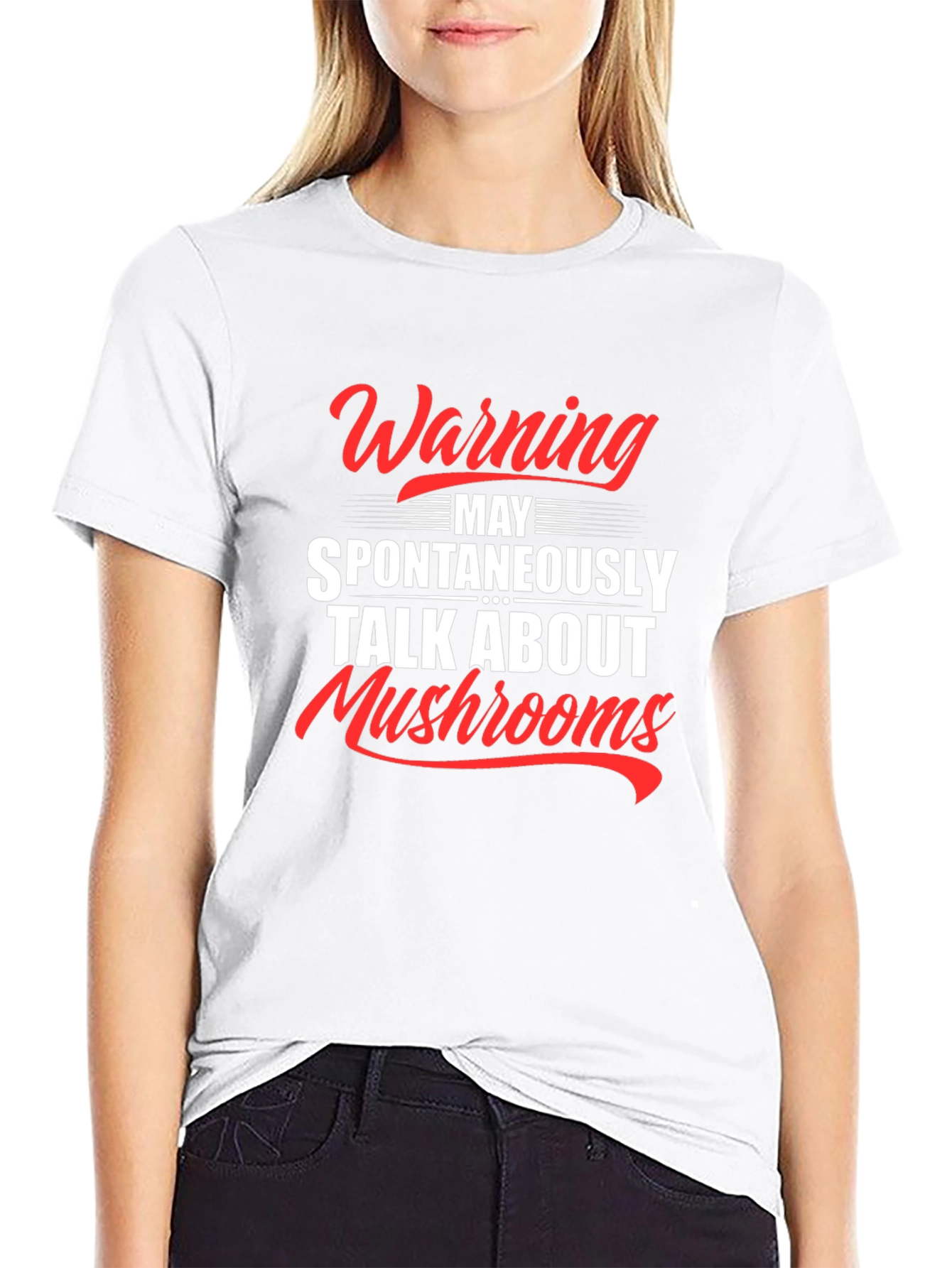 Warning: May Spontaneously Talk About Mushrooms T-Shirt