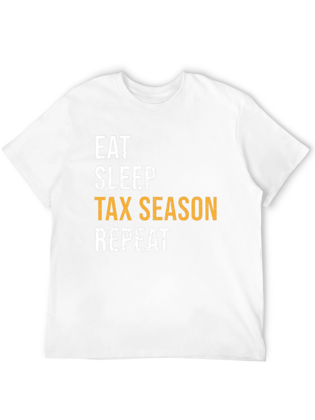 Eat Sleep Tax Season Repeat Black Graphic Tee