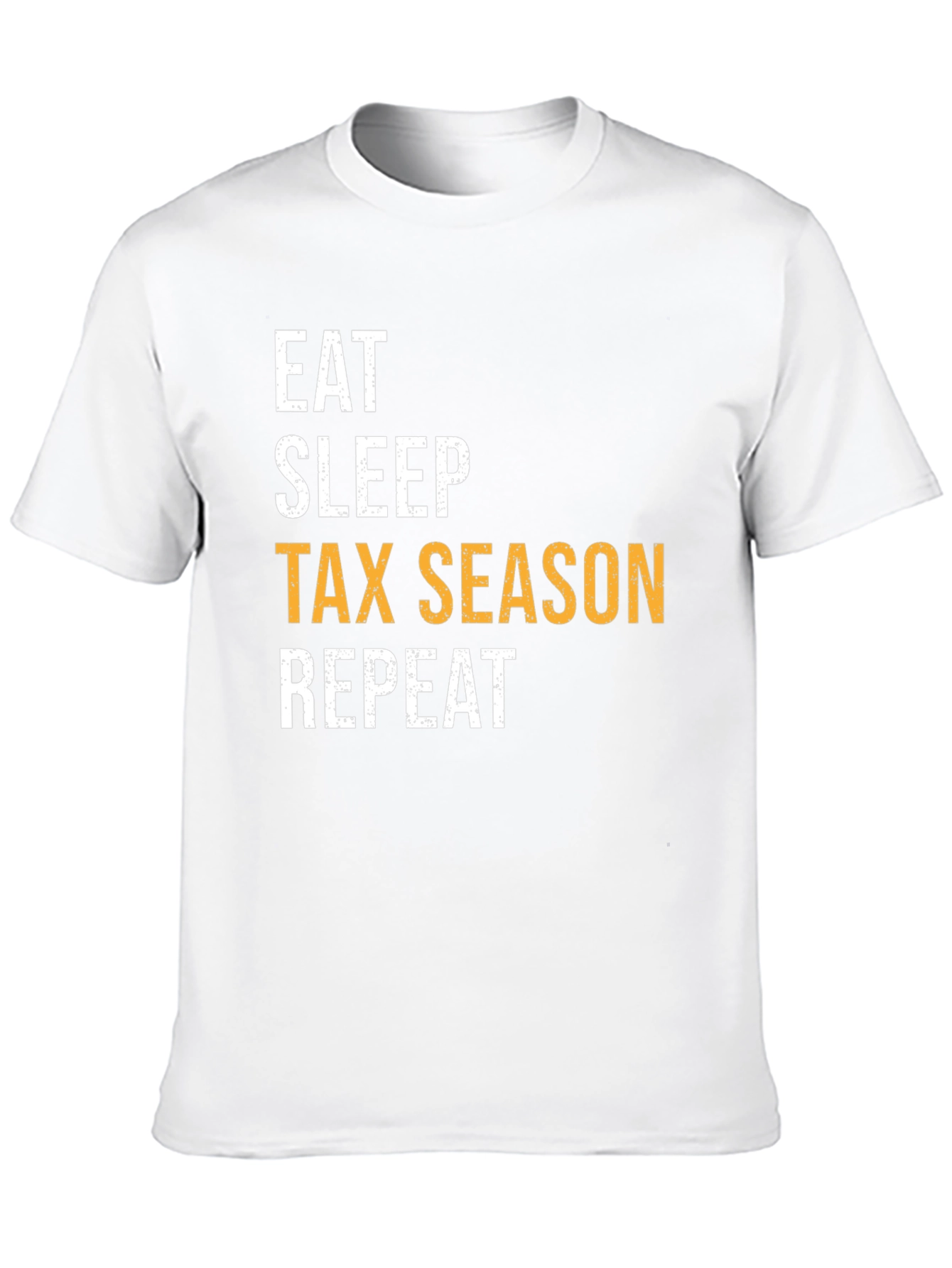 Eat Sleep Tax Season Repeat Black Graphic Tee