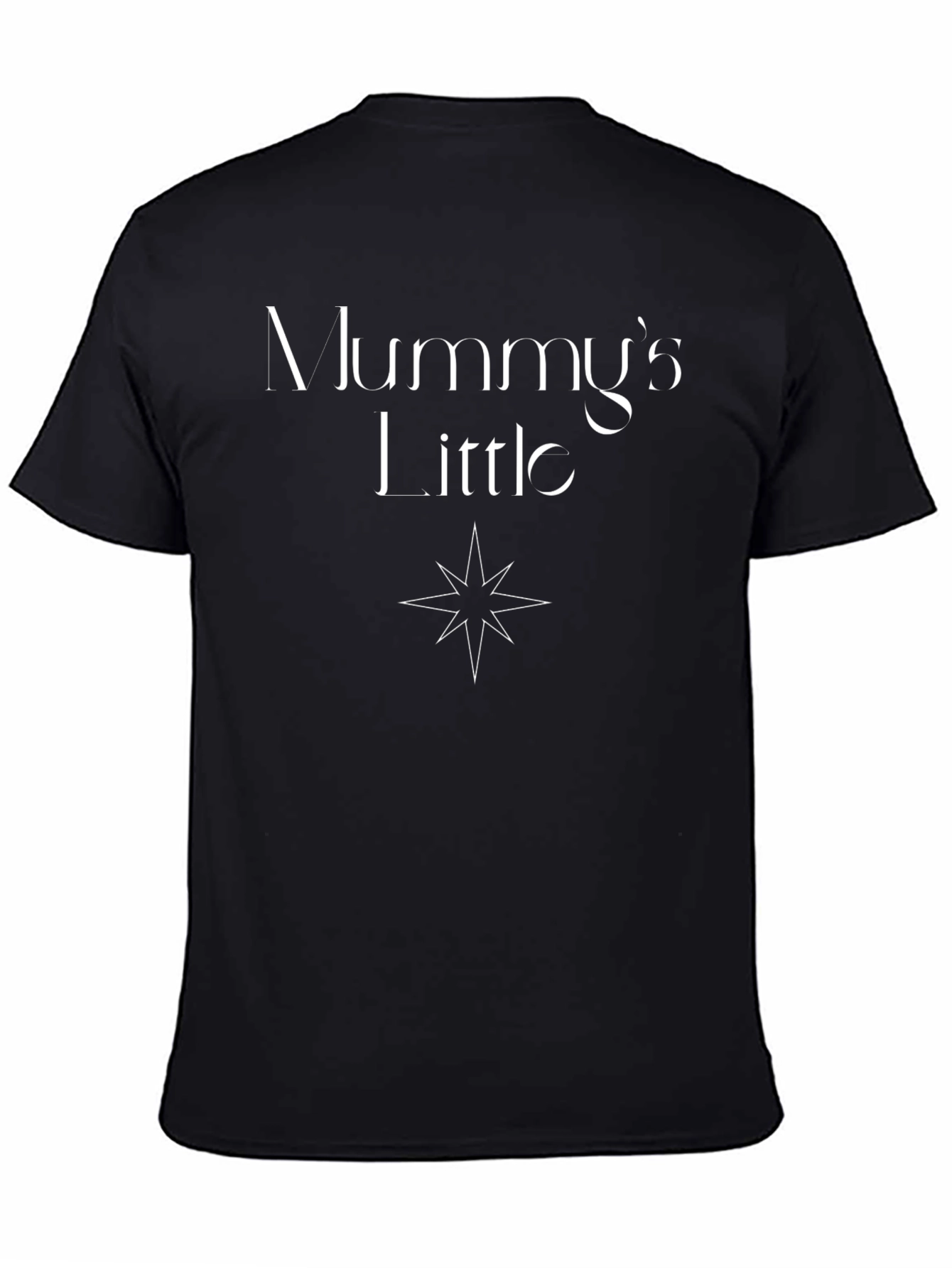Mummys Little Star Black Graphic T-Shirt
