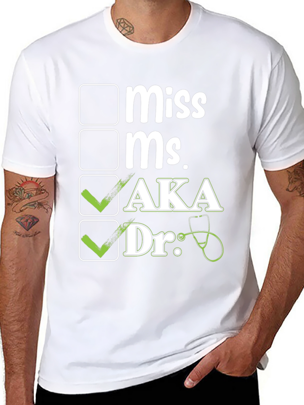 AKA Dr. T-Shirt - Novelty Doctor Checkbox Tee