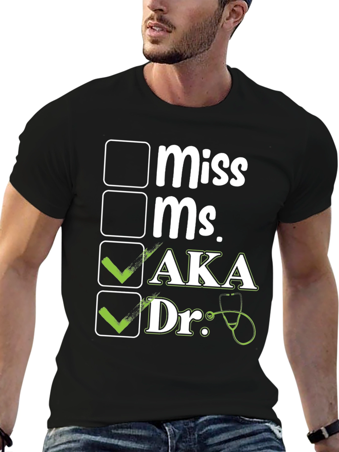 AKA Dr. T-Shirt - Novelty Doctor Checkbox Tee