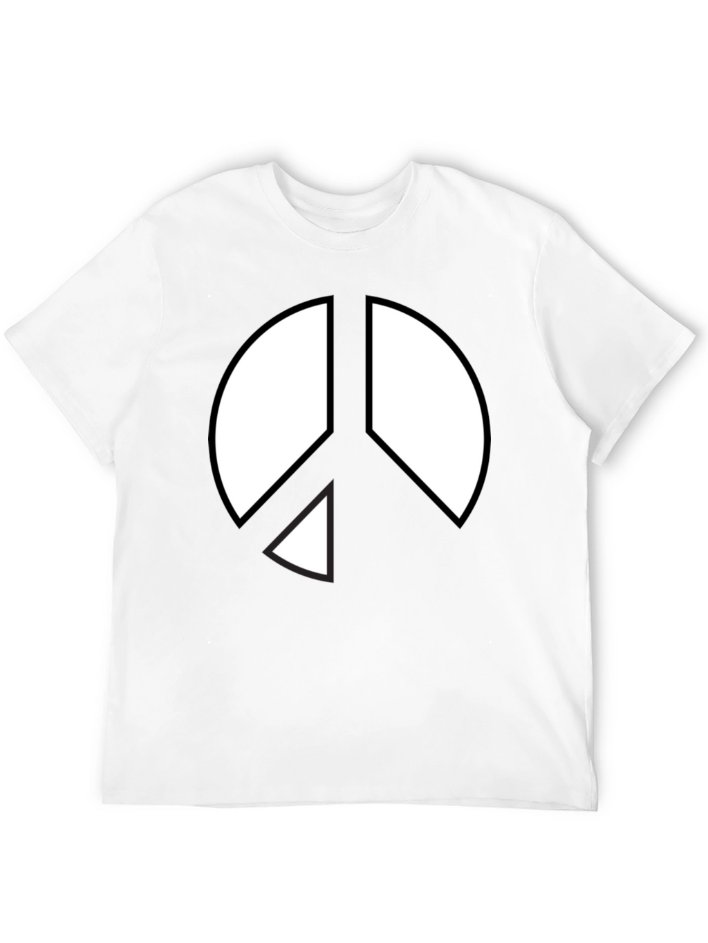 Peace Sign Graphic T-Shirt - Black