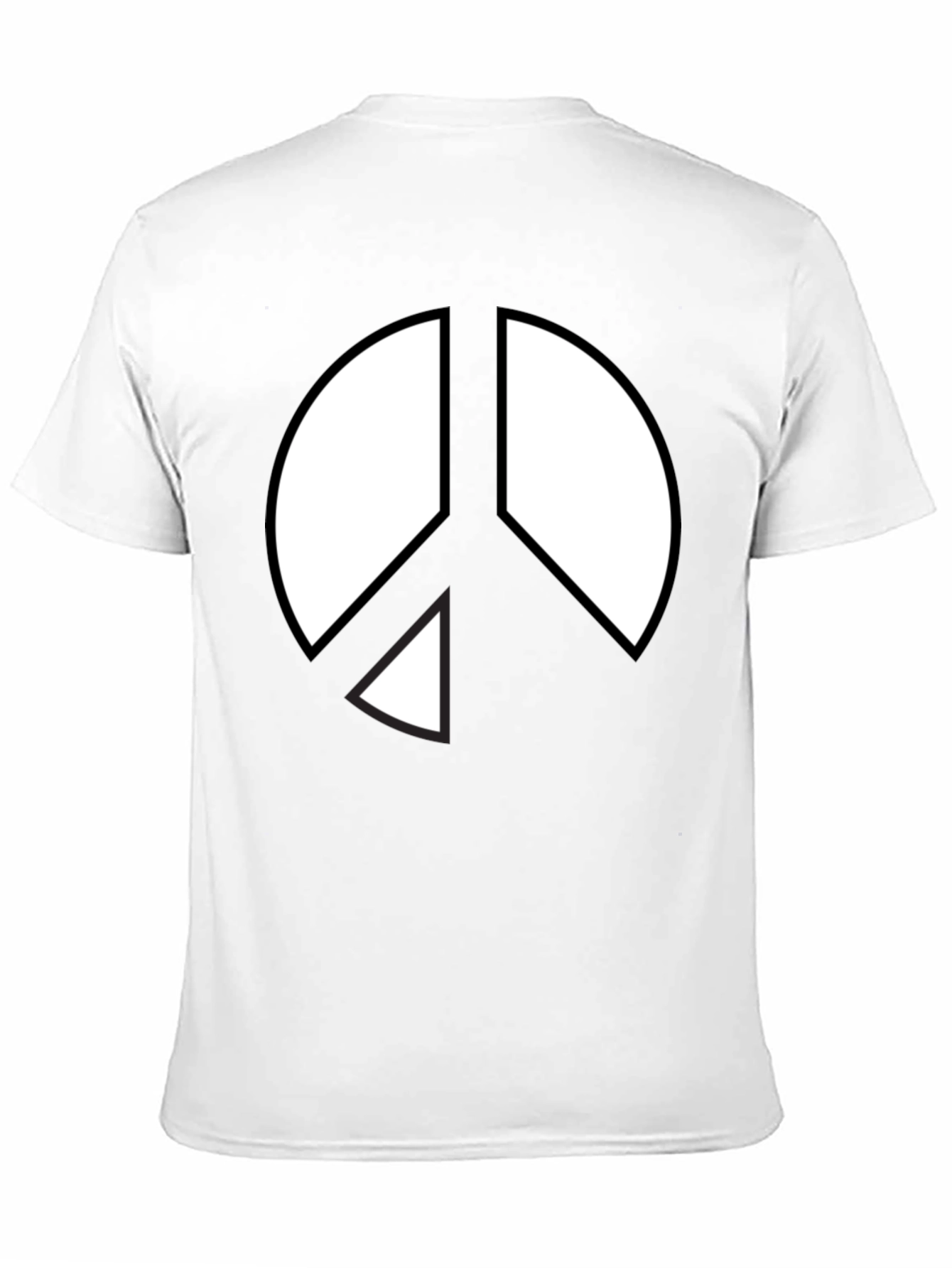Peace Sign Graphic T-Shirt - Black