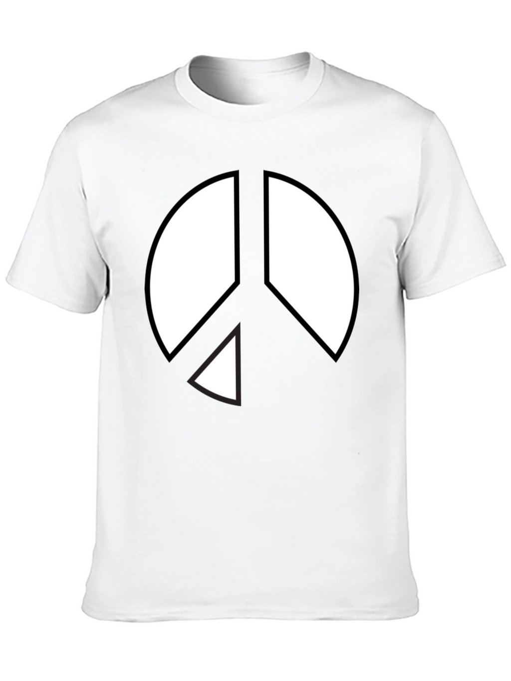 Peace Sign Graphic T-Shirt - Black