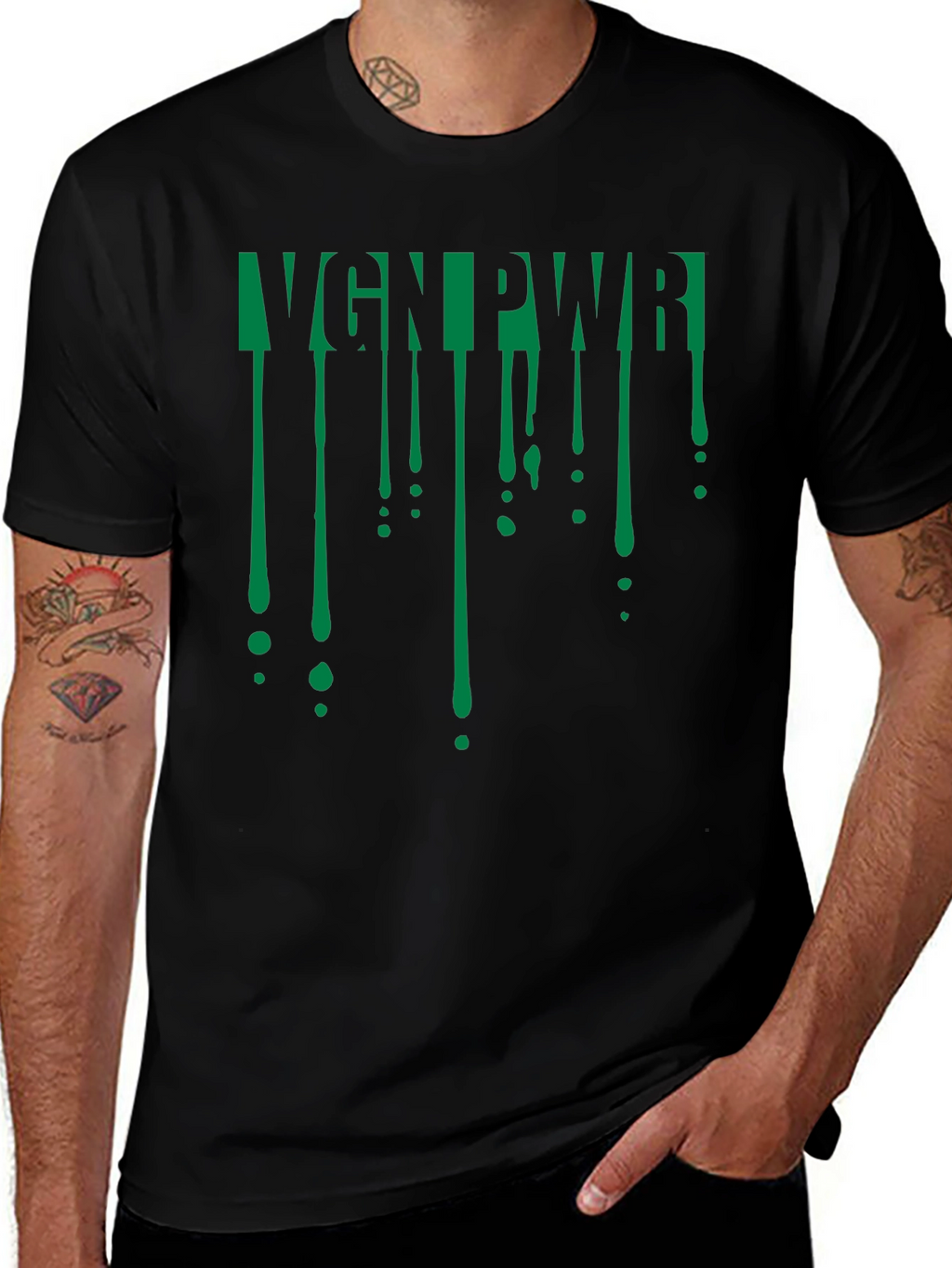 VGN PWR Black Graphic Tee