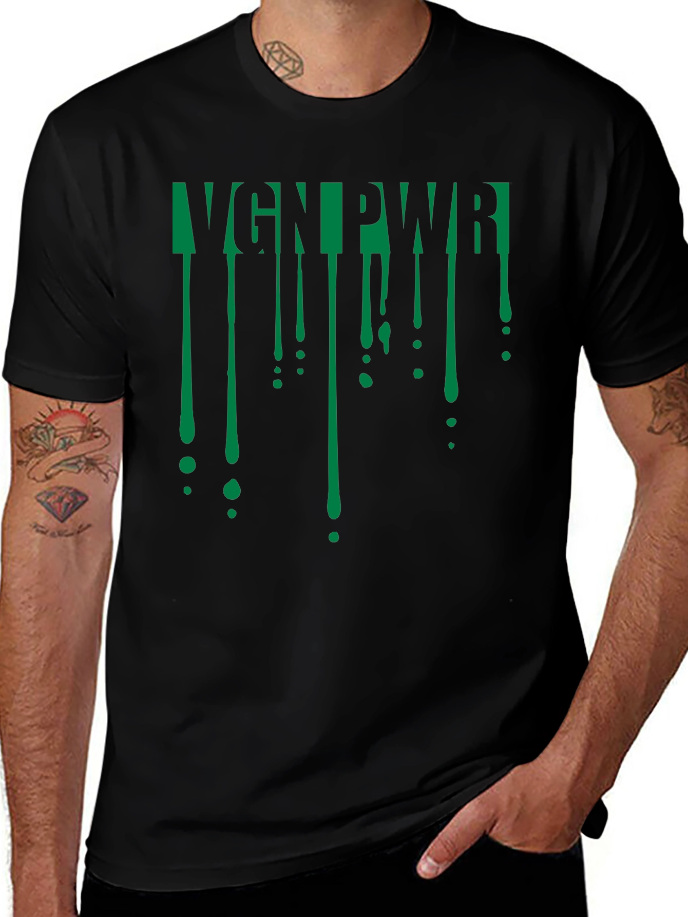 VGN PWR Black Graphic Tee