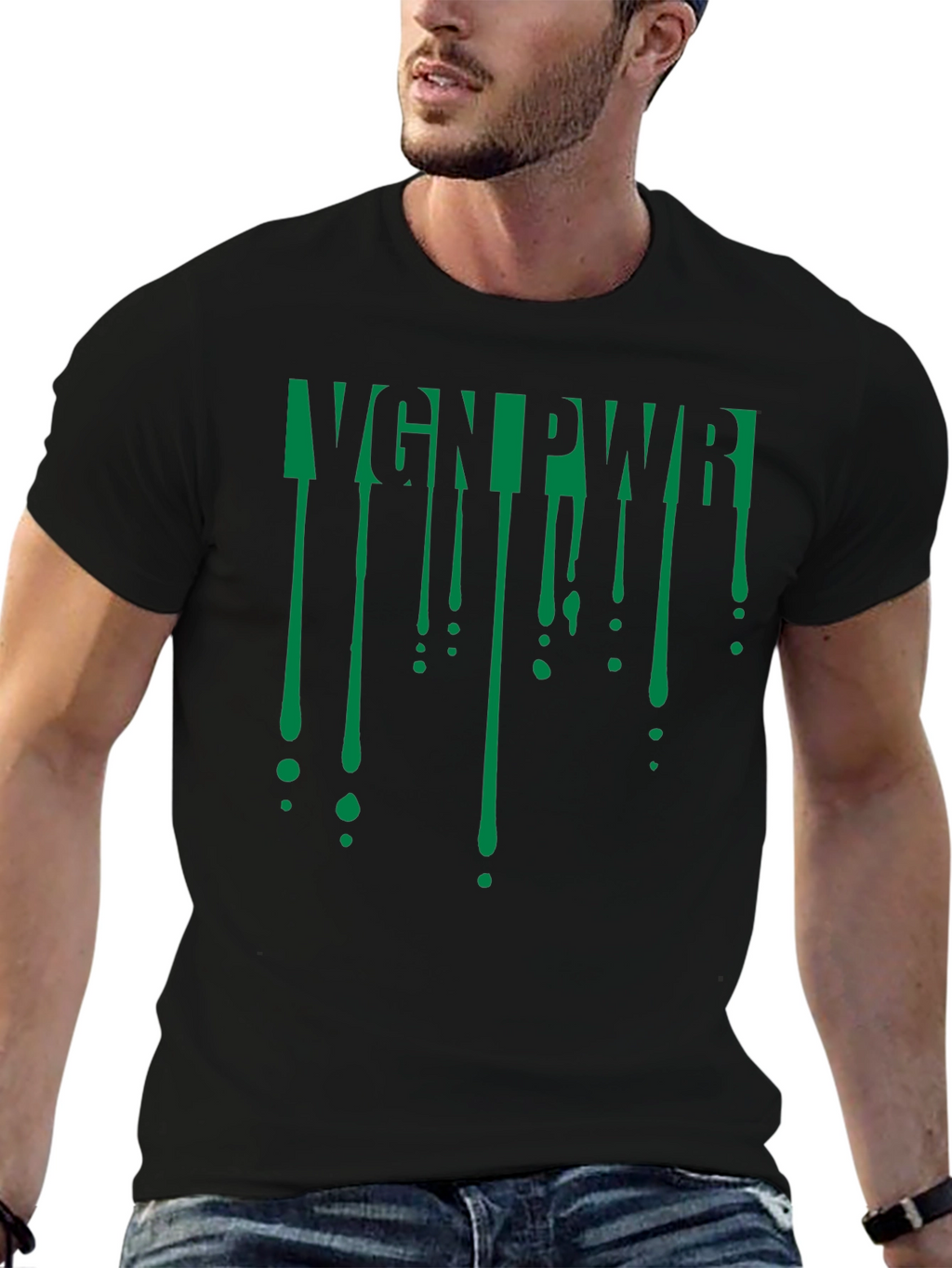 VGN PWR Black Graphic Tee