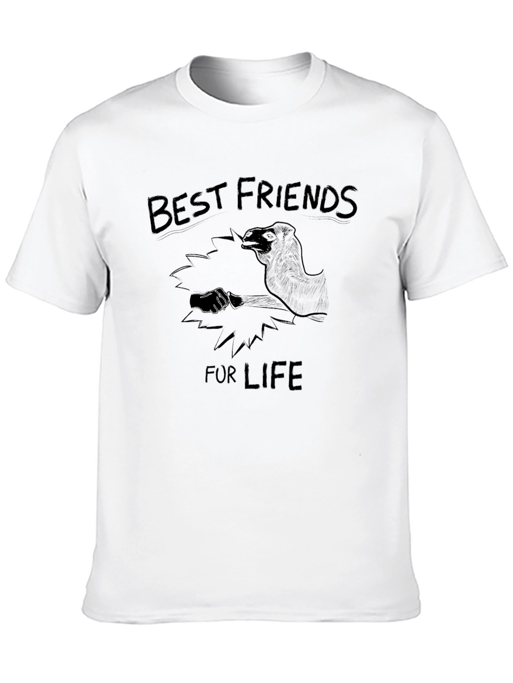 Best Friends For Life Black T-Shirt