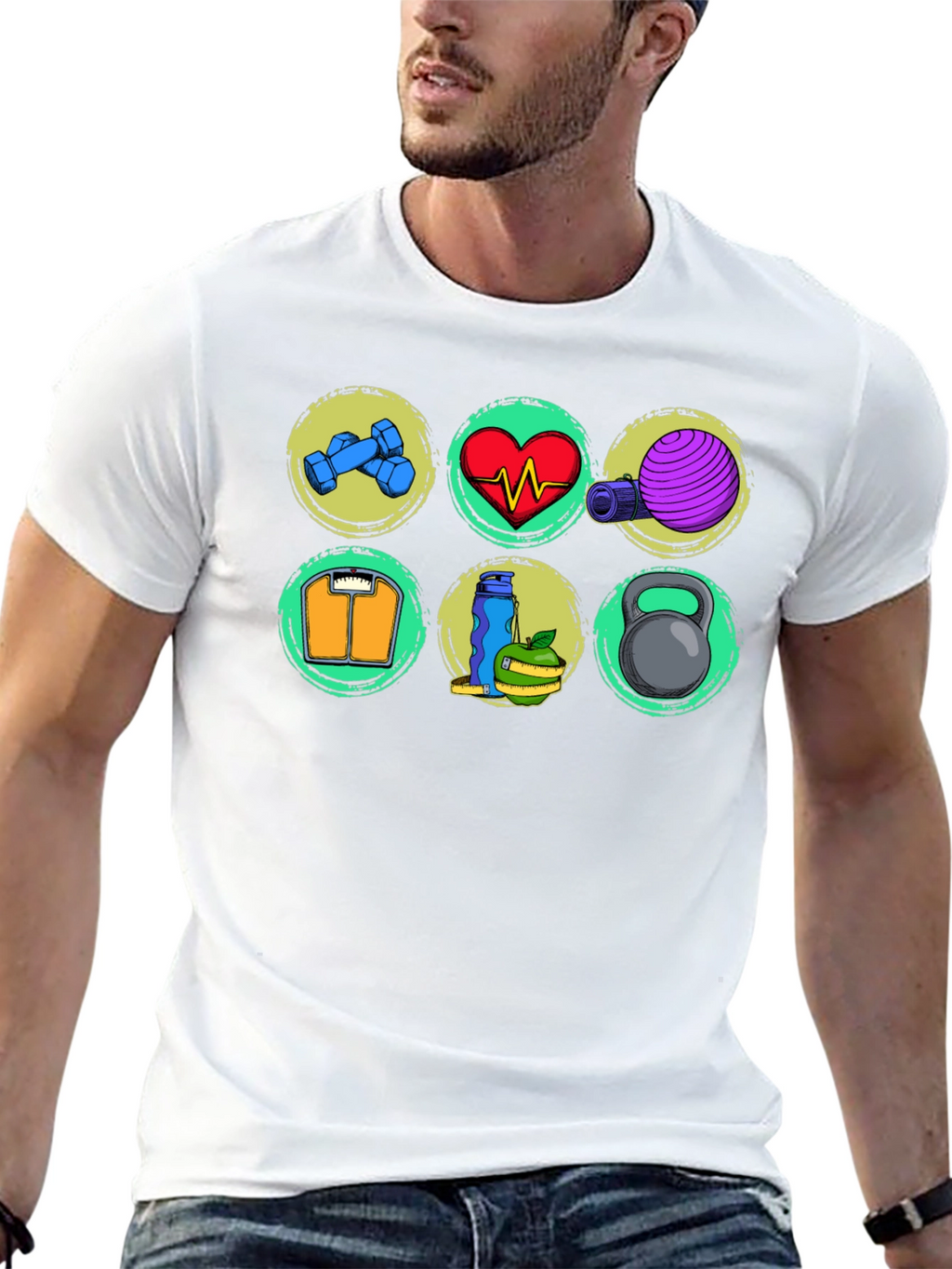 Fitness Icons T-Shirt - Gym & Workout Apparel