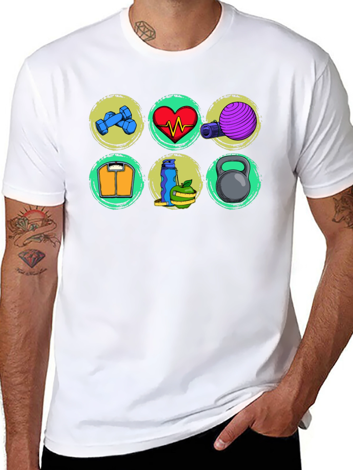 Fitness Icons T-Shirt - Gym & Workout Apparel