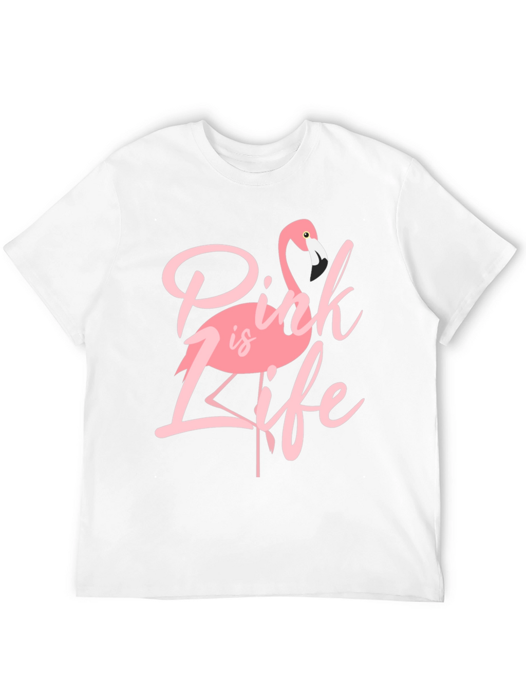 Pink is Life Graphic T-Shirt - Flamingo Tee
