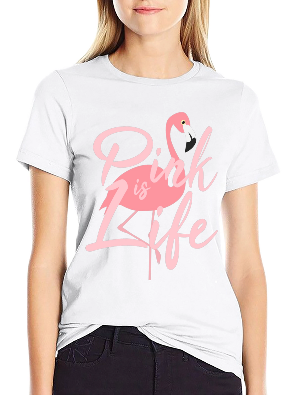 Pink is Life Graphic T-Shirt - Flamingo Tee