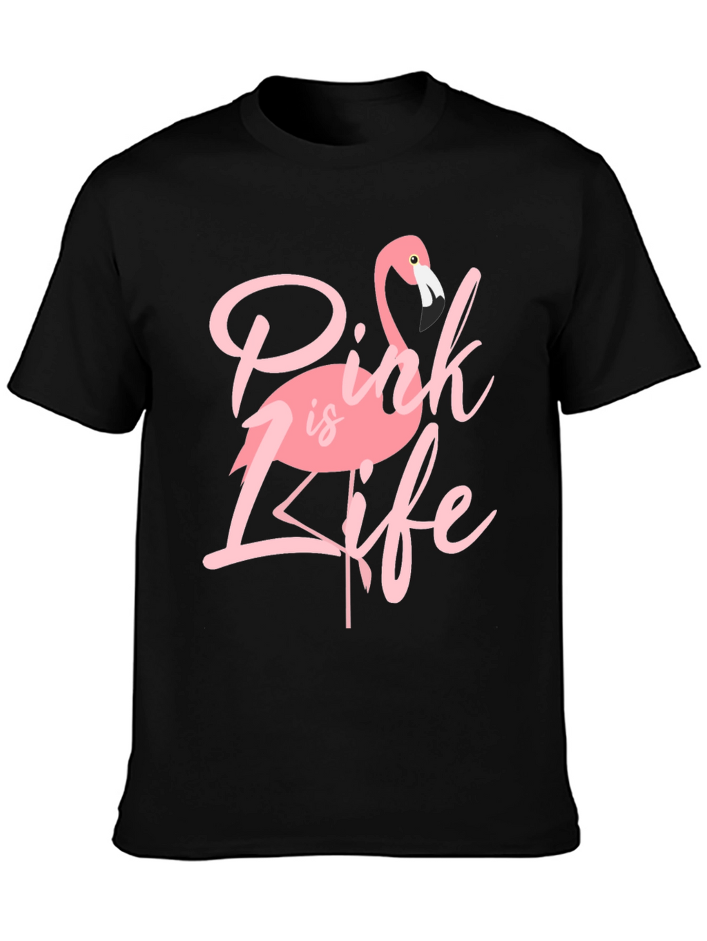 Pink is Life Graphic T-Shirt - Flamingo Tee