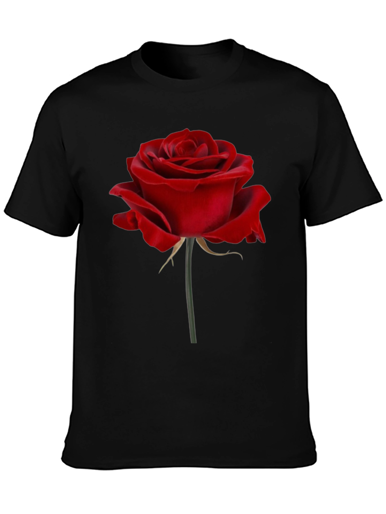 Red Rose Graphic Print T-Shirt