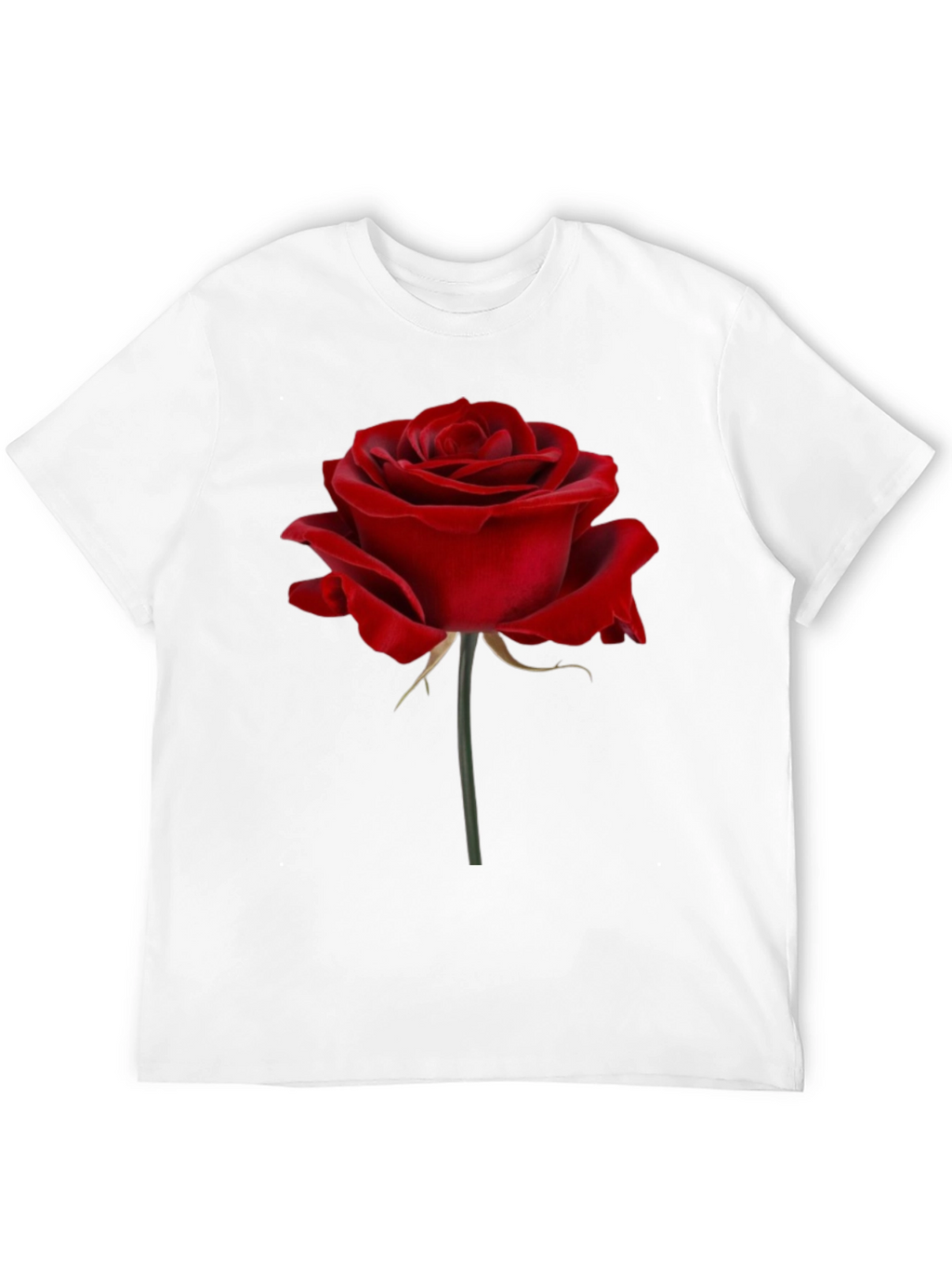 Red Rose Graphic Print T-Shirt