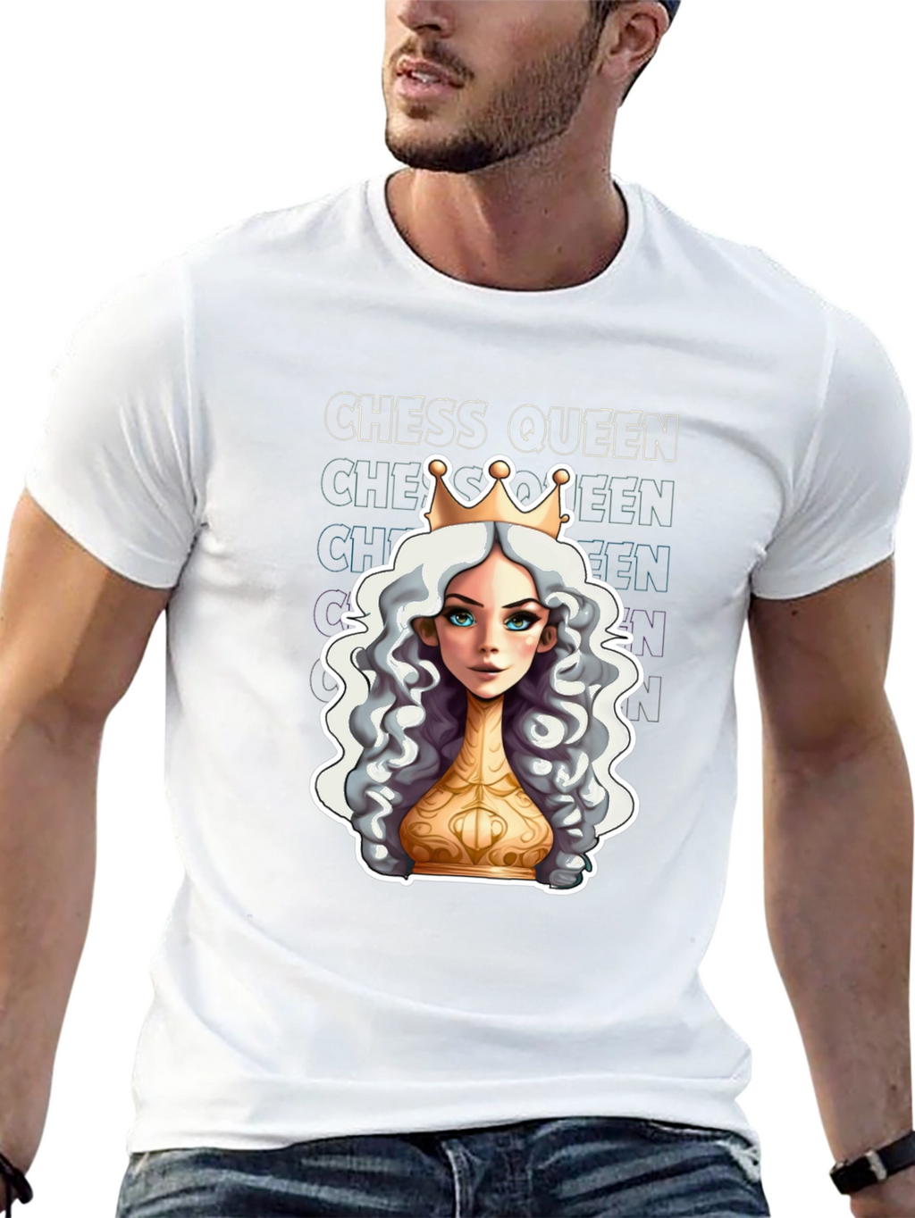 Chess Queen Graphic Tee - Stylish Unisex T-Shirt