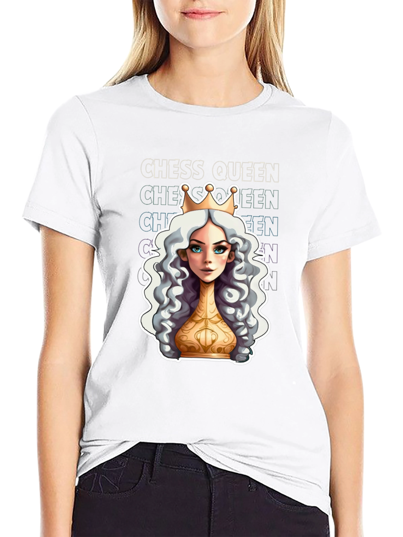 Chess Queen Graphic Tee - Stylish Unisex T-Shirt