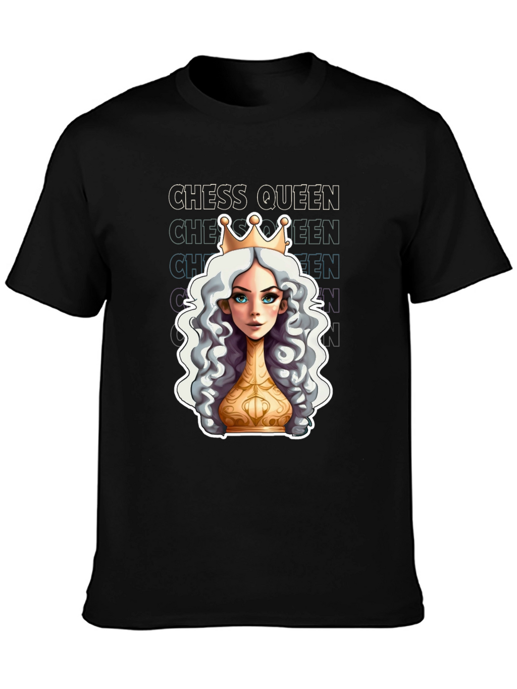 Chess Queen Graphic Tee - Stylish Unisex T-Shirt