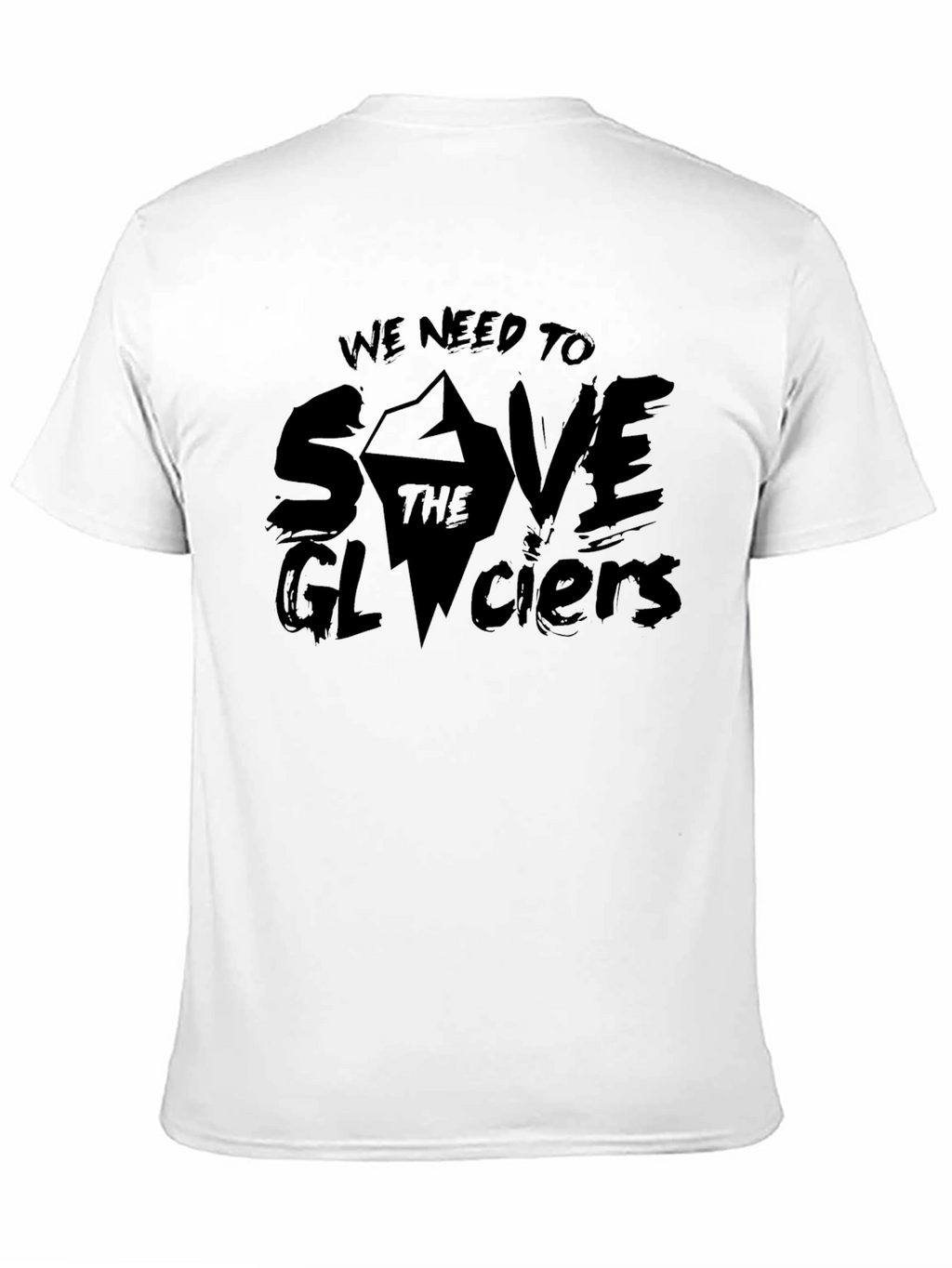 Save the Glaciers Graphic Tee - Black