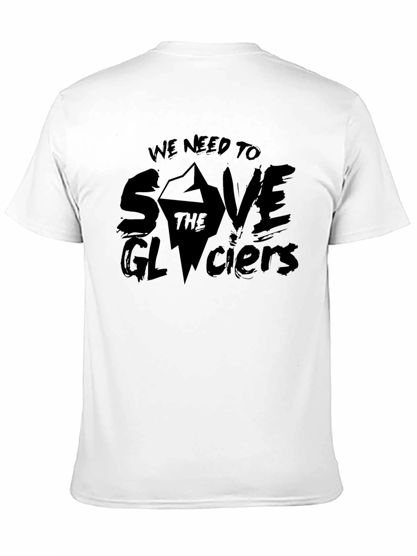 Save the Glaciers Graphic Tee - Black