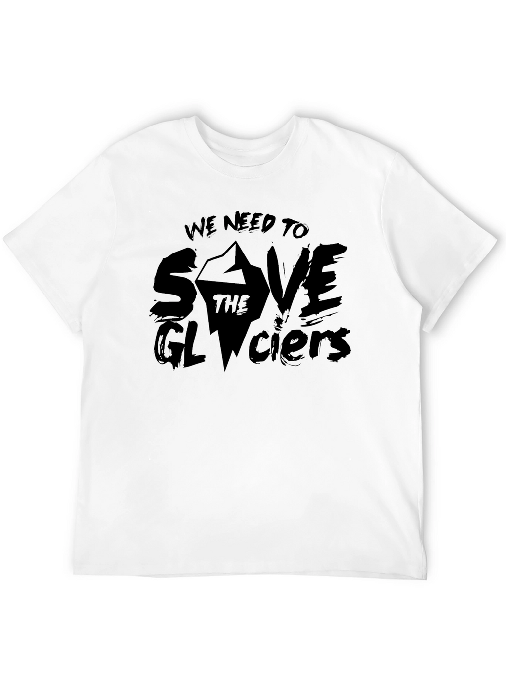 Save the Glaciers Graphic Tee - Black