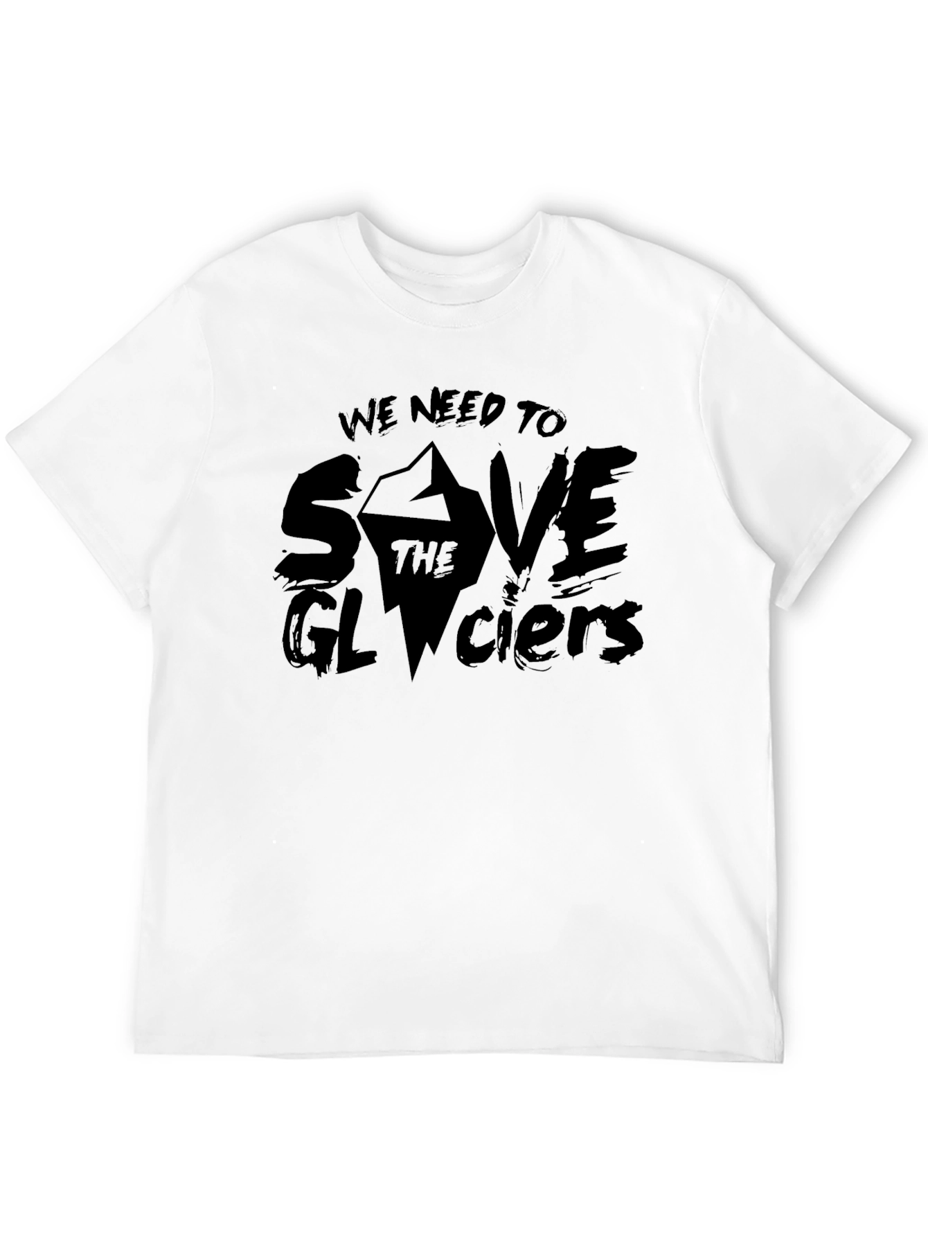 Save the Glaciers Graphic Tee - Black