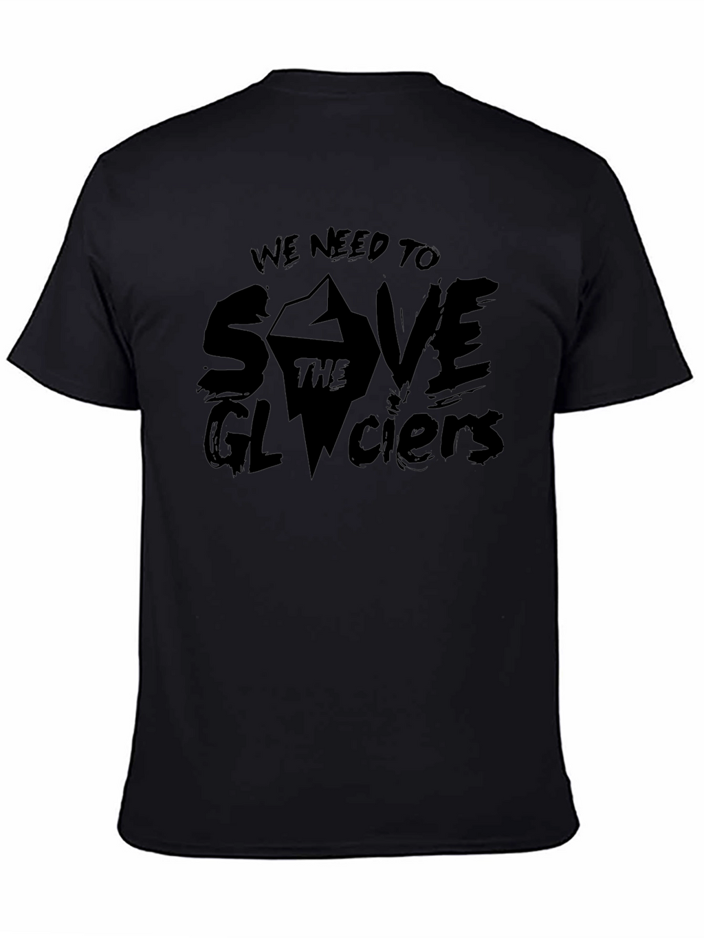 Save the Glaciers Graphic Tee - Black