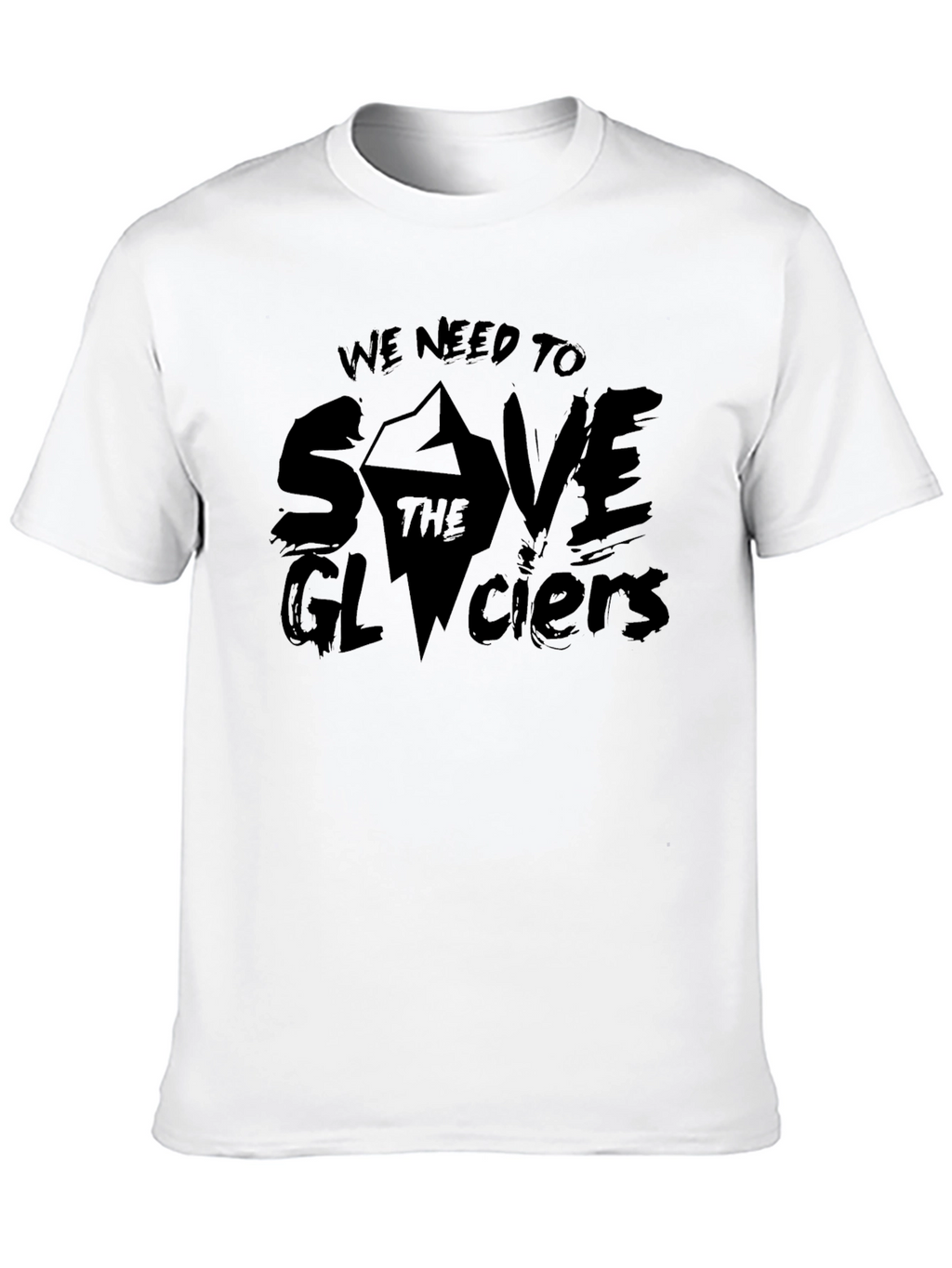 Save the Glaciers Graphic Tee - Black