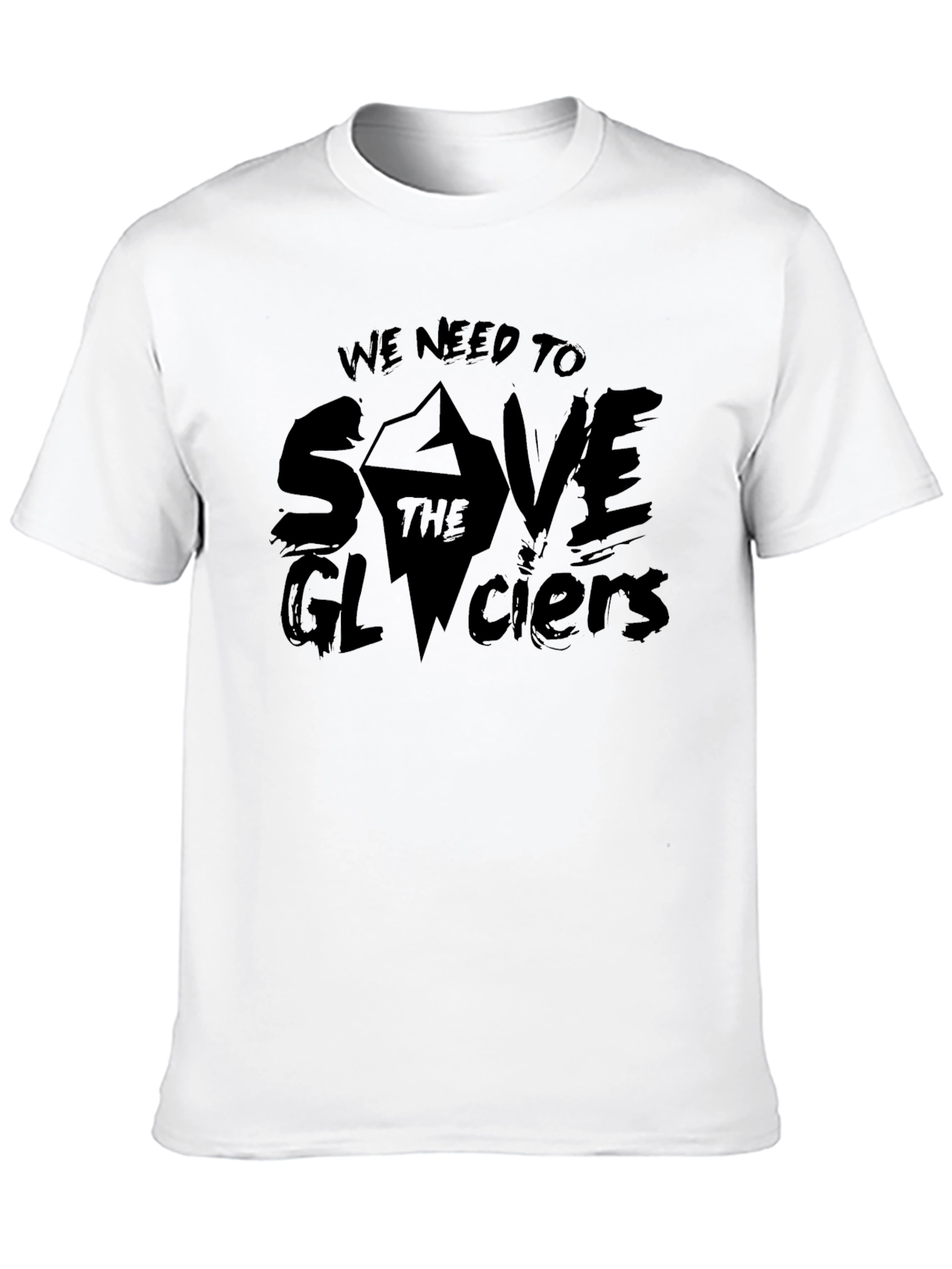 Save the Glaciers Graphic Tee - Black