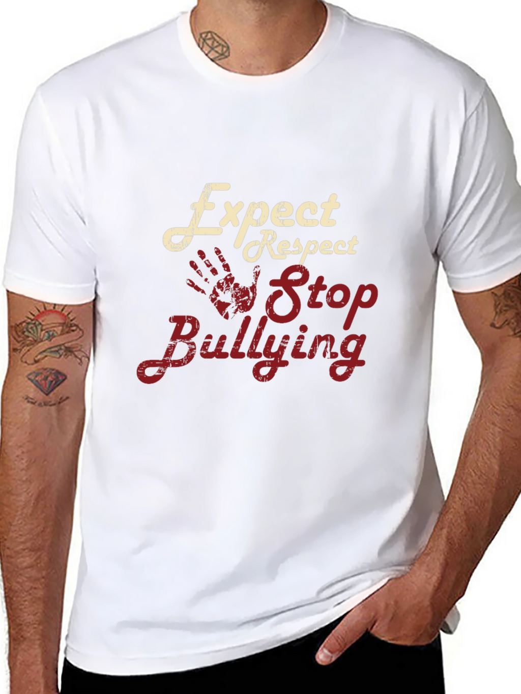 Expect Respect Stop Bullying Graphic Tee