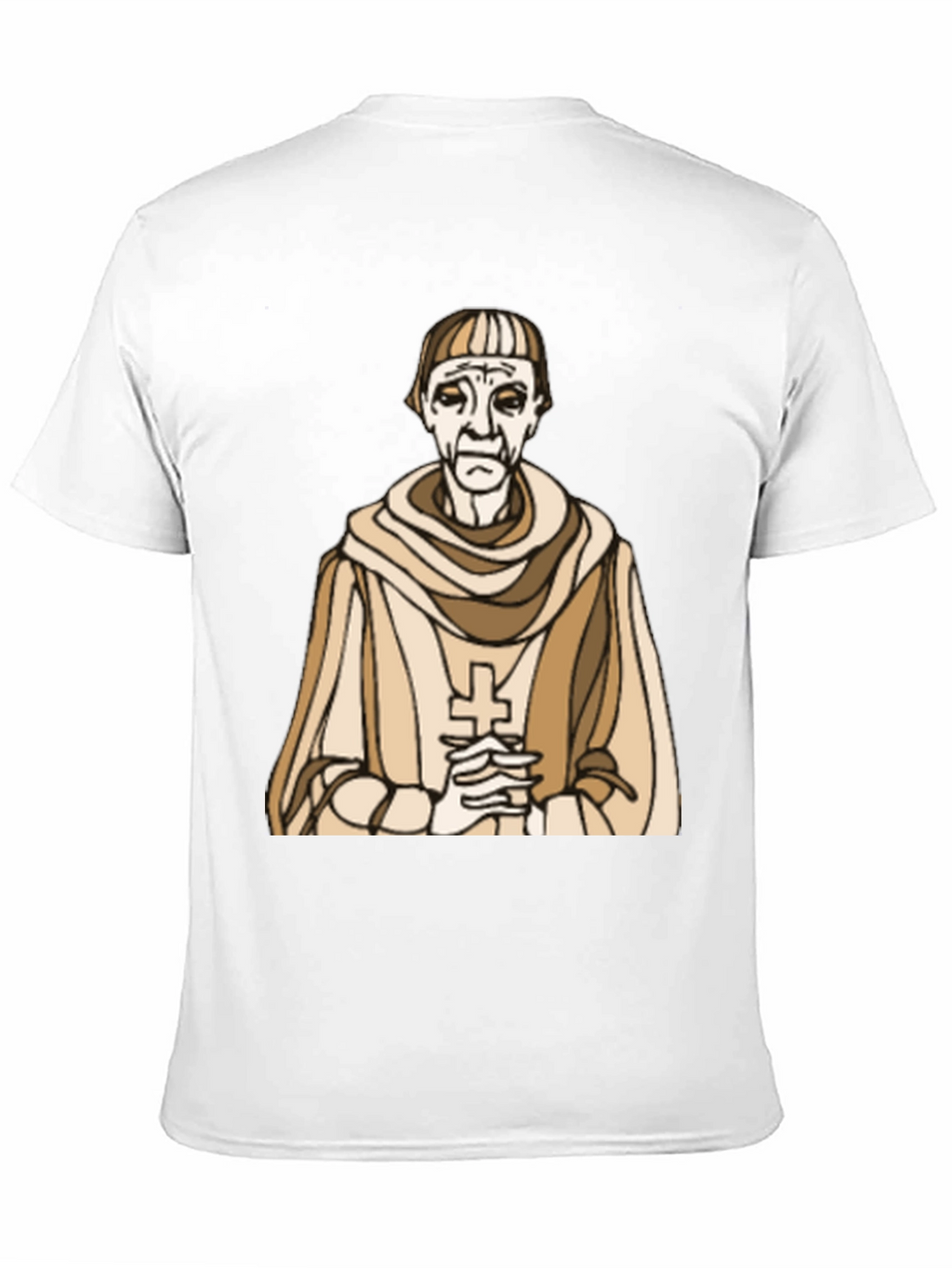 Monk Graphic Tee - Religious Humor Black T-Shirt